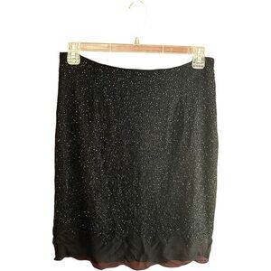 Marina by Marina Bresler black silk skirt Sz P14